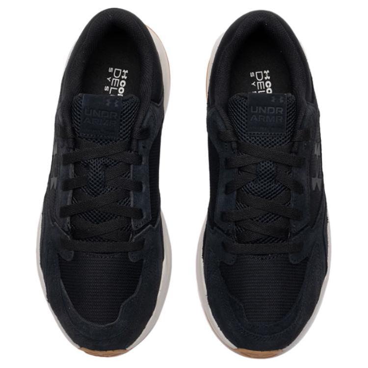 Under Armour Men's Casual Sneakers Black White Gum 3027731-001