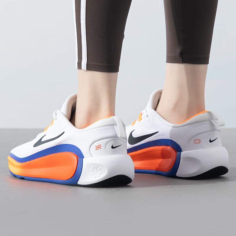 Nike Slip-Resistant Breathable Low-Top Kids' Running Shoes White Orange Kids' Sneakers FD6058-103