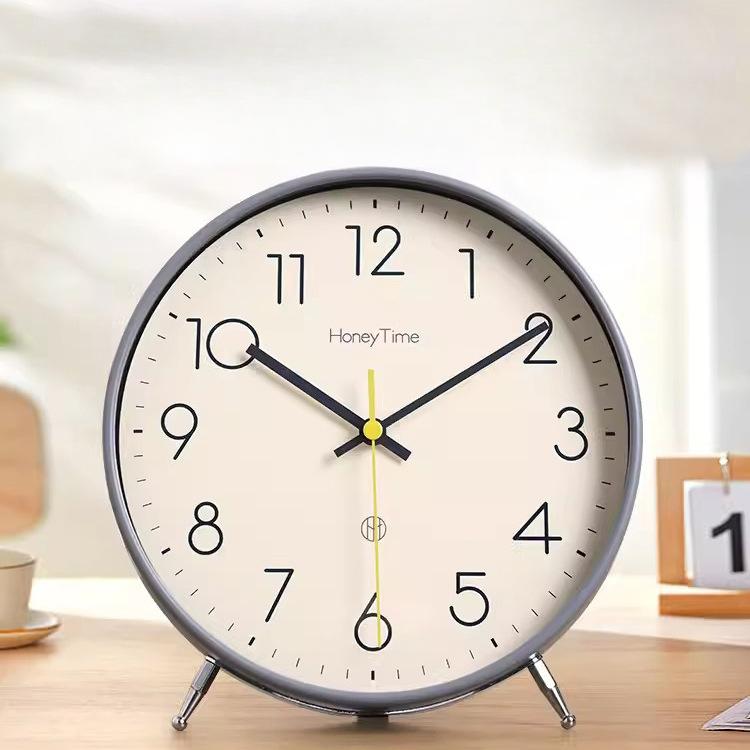 Desktop Clock Pendulum Table Top Alarm Clock Household Alarm Clock Living Room Silent Table Clock Simple Watch Ornament Placement Pendulum Clock