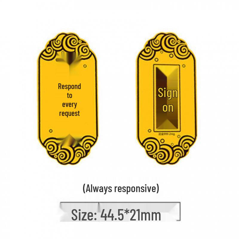 Year of the Horse Gold Lucky Cat Phone Sticker – 999 Pure Gold, Get Rich Charm, Small Gift
