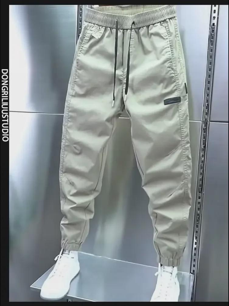 2023 Trendige Herren Cropped Freizeithose: Vielseitige Sportbekleidung für Frühling & Herbst
