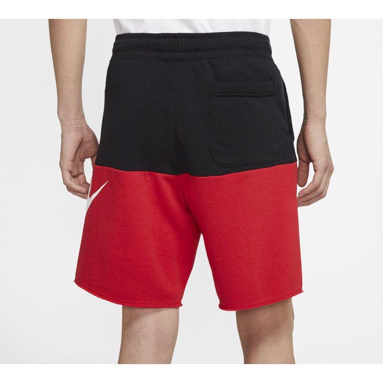 Nike Large Logo Sports Shorts Men Bottoms Black Red CJ4353-011