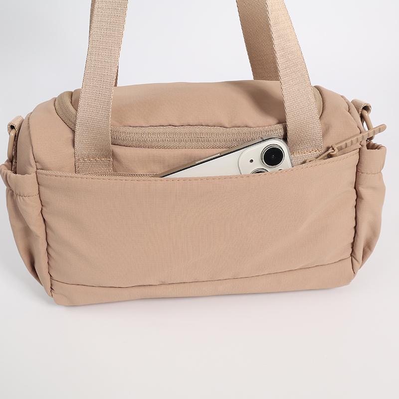 Large Capacity Shoulder Bag Solid Color Crossbody Bag