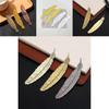 Ethnic Retro Metal Feather Bookmark With Electroplated Finish For Diy Crafts And Student Gifts