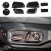 Carbon Fiber Style Front Seat Adjustment Button Cover Trims For Toyota Tacoma