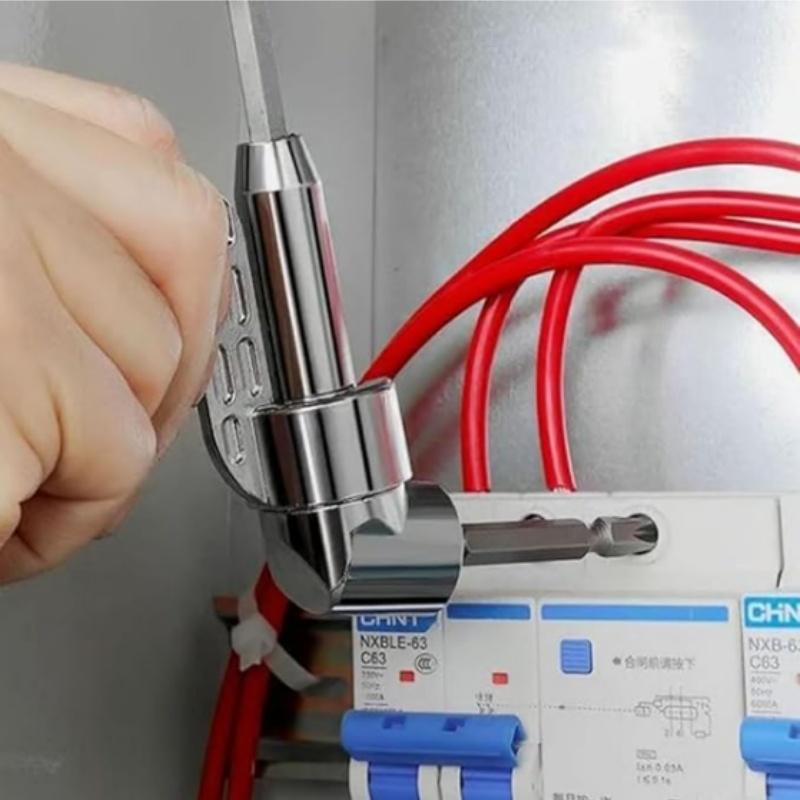 105 Degree Magnetic Bit Angle Extension Screw Driver 1/4 Hex Shank Angle Driver Screwdriver Power Tool Accessories