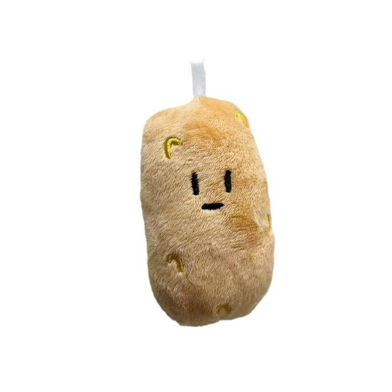 Adorable Plush Potato Keychain Cute Soft Stuffed Toy Charming Backpack Charm