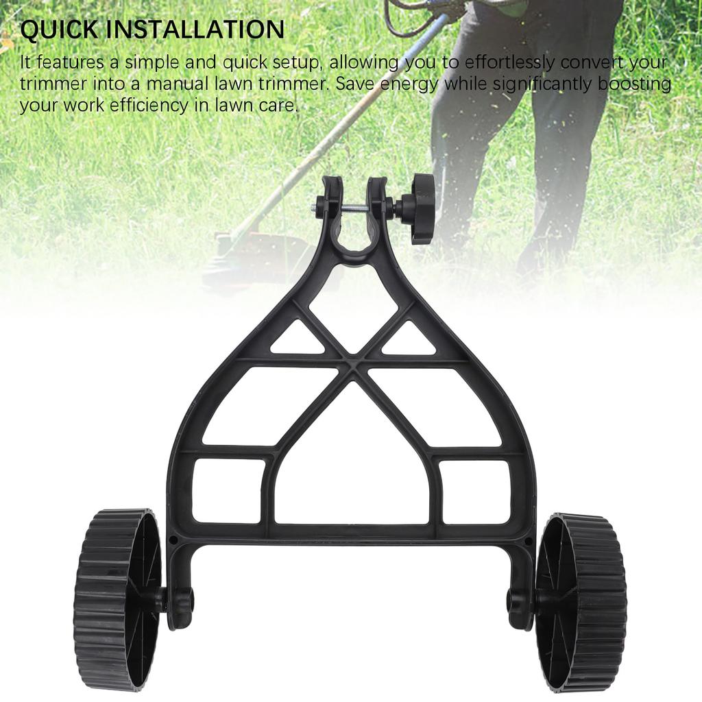String Trimmer Wheel High Efficiency Labor Saving Lawn Trimmer Support Wheels for Auxiliary Attachment