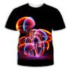 Men's Graphic Mushroom Shirt T shirt Short Sleeve T shirt 3D Print Round Neck Shirt Exaggerated Party Daily Clothing