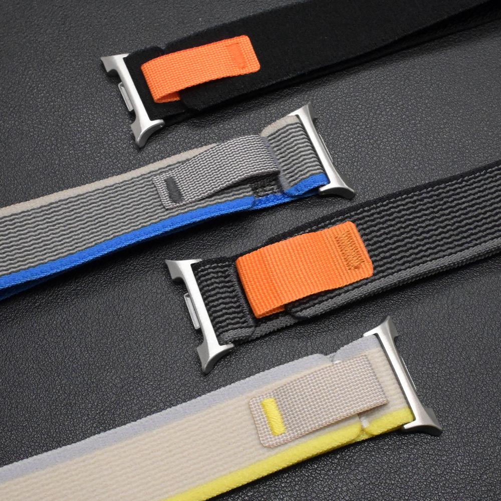 Nylon Sport Band for Samsung Galaxy Watch 8 Classic 46mm Watch 8 44mm 40mm Travel Loop Strap for Galaxy Ultra 2025 7 6 5 4 FE