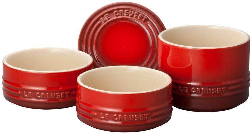 Le Creuset Stacking Ramekin Set Cherry Red