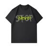 Men's 100% Cotton Crew Neck Short Sleeve T-Shirt, Casual Never Stop Letter Print Breathable Soft Summer Daily Wear Graphic Tee for Outdoor Sports Home