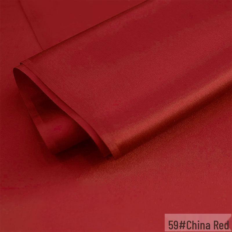 Huahong 16mm Maulbeerseide Crêpe Satin Stoff, Mehrfarbig, 114cm Breite