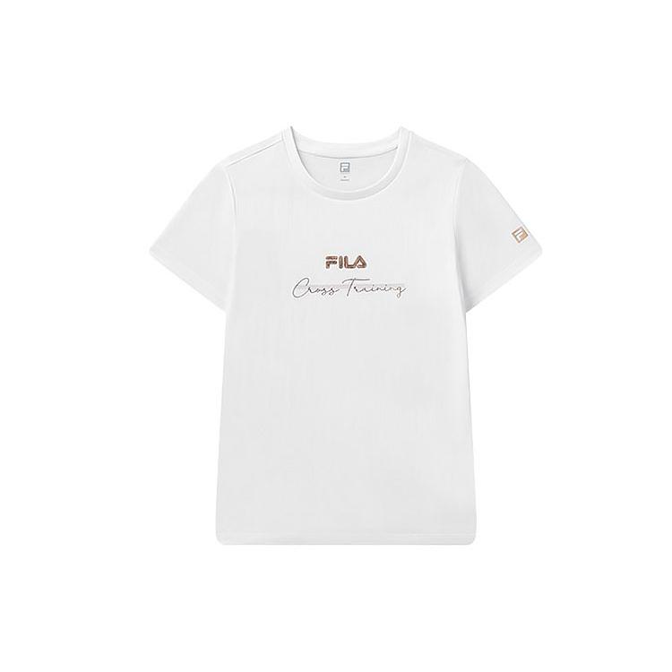 New FILA Athletics T Shirt Women's Jade White A11W121104F-WT