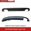 Compatible with Kia 2016-2018 K5 Rear Bumper Trim. Fits Double or Single Exhaust.