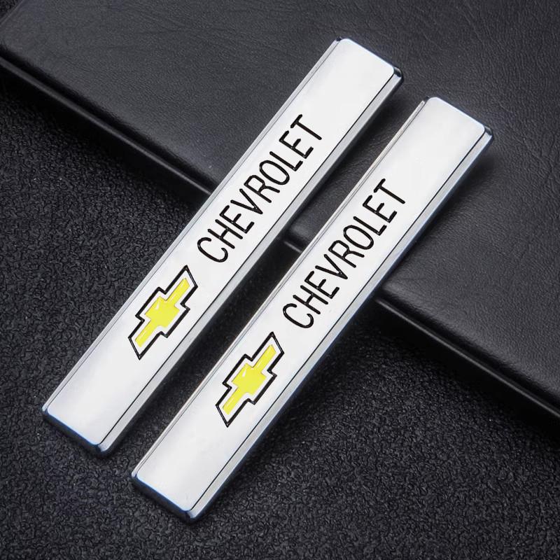 Car Trunk Metal Logo Decorative Sticker For Chevrolet Corvette Montana TrailBlazer Silverado Traverse Camaro Suburban Equinox