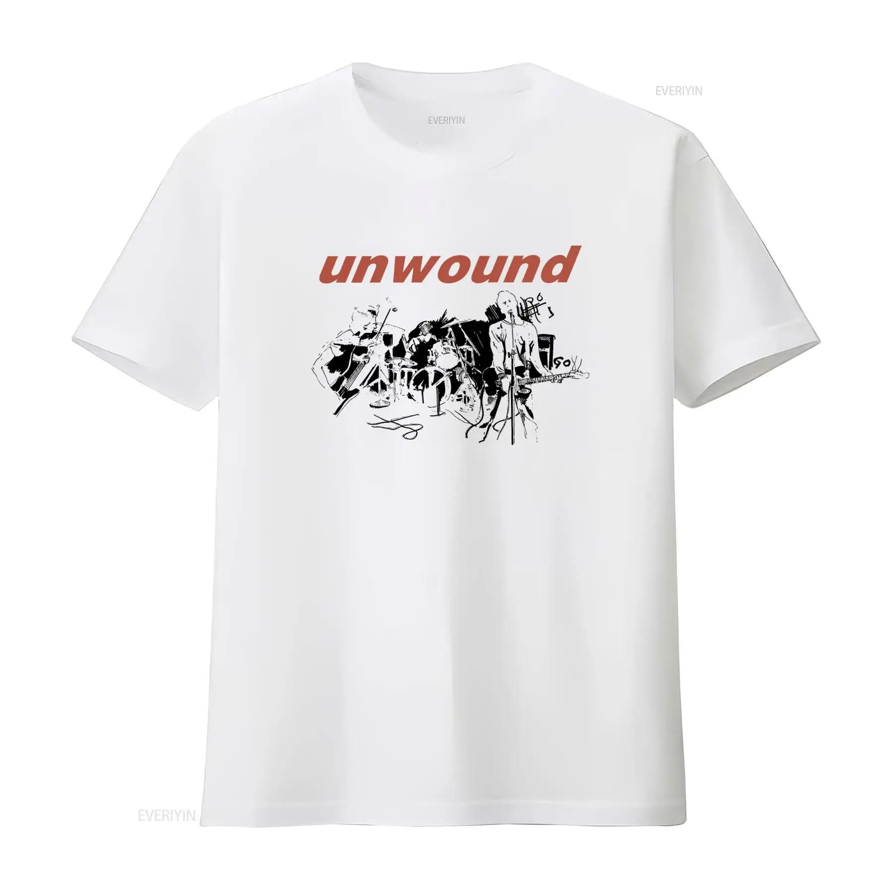 

Unwound Band Post Hardcore Emo Musician Print T Shirt vintage Washed Comfortable Versatile Unisex homme Stylish streetwear 5XL різнокольоровий
