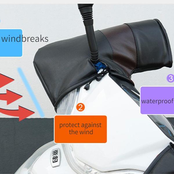 Warm Winter Motorcycle Scooter Bike Handlebars Gloves Hand Muffs Gloves
