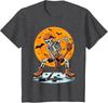 Spooky Boys Halloween Ice Hockey Player Graphic T-Shirt