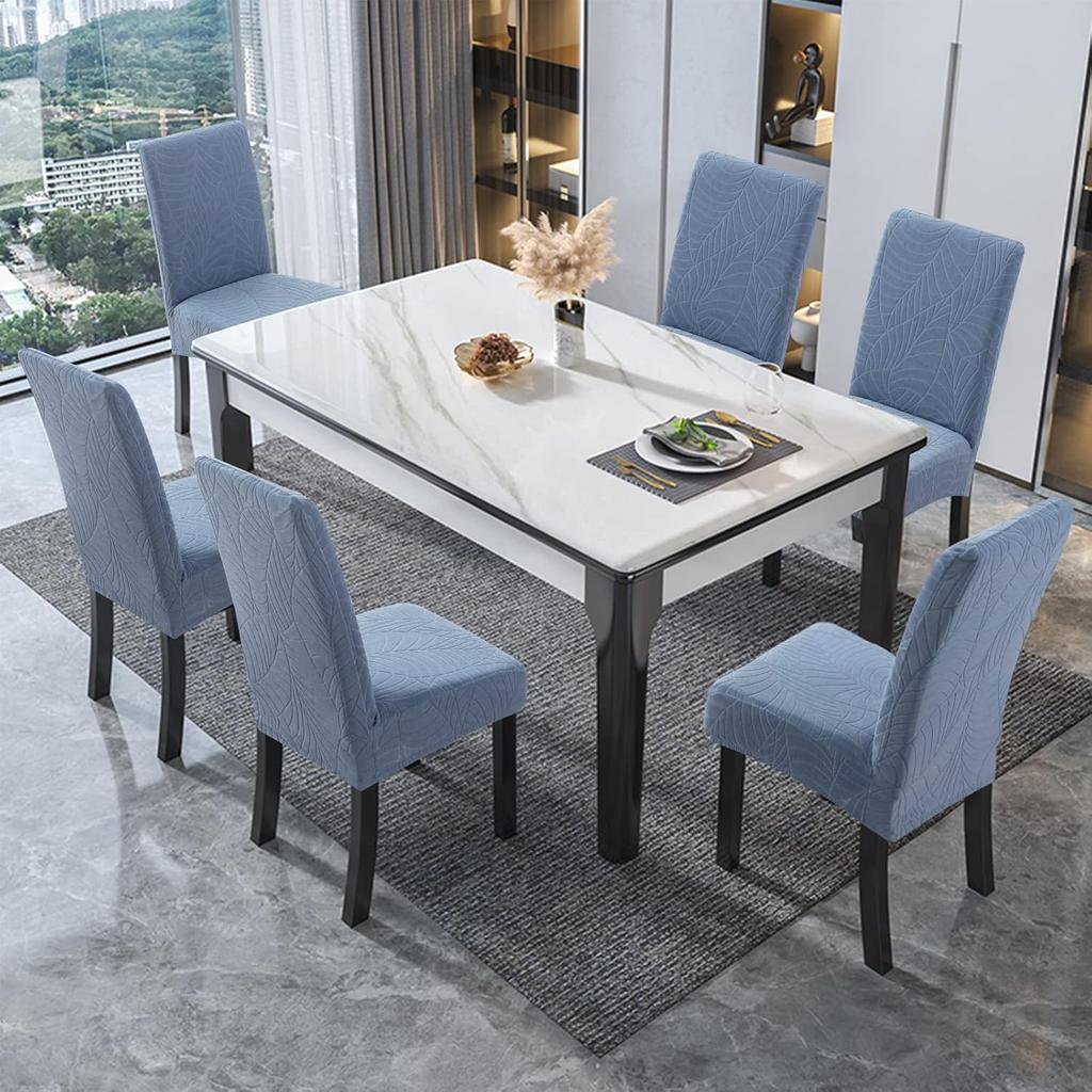 100% Waterproof Chair Covers for Dining Room, Stretch Parson Chair Slipcovers for Chairs, Washable Chair Protectors for Kitchen, Hotel, Restaurant