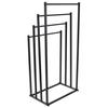 Towel Rack Bathroom Hanger Metal Standing Industrial Black 4 Tiers