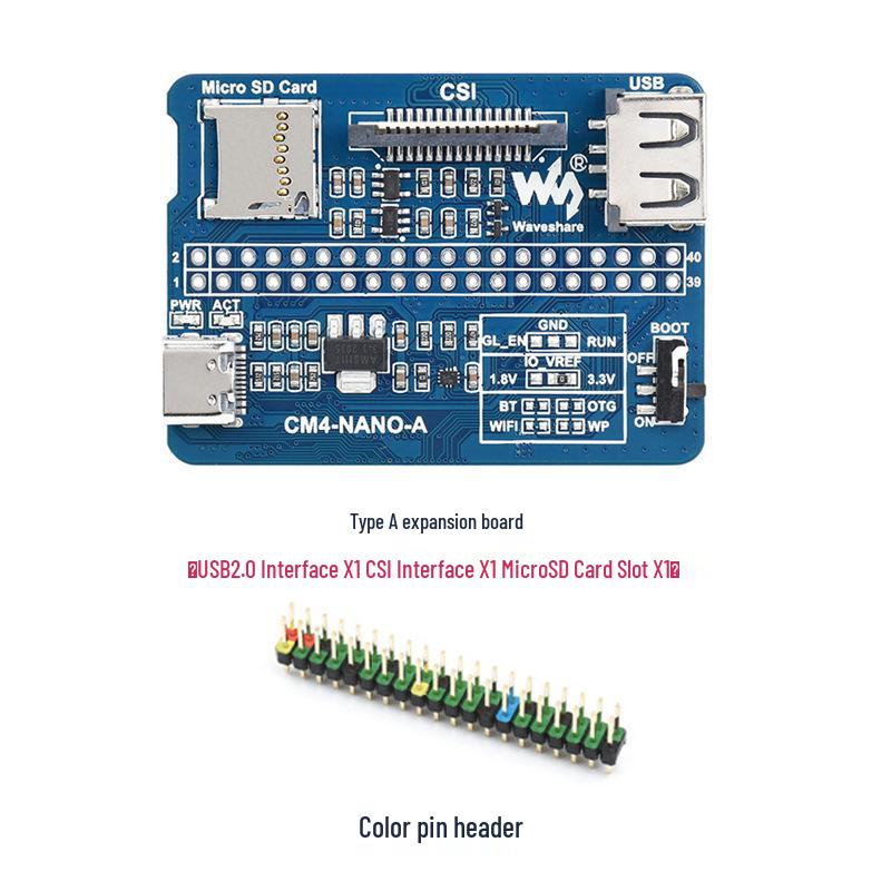 Raspberry Pi CM4 Expansion Board with 8MP Camera, HDMI, CSI Interface, and Gigabit Ethernet
