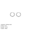 eManco Stainless Steel Gold-Plated Hoop Earrings: European & American Style Temperament Jewelry