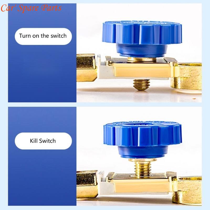Y4UA Quick Disconnect Battery Shut Off Switch Top Post Battery Disconnect Switch for Truck Vehicle Battery Isolator China Mainland