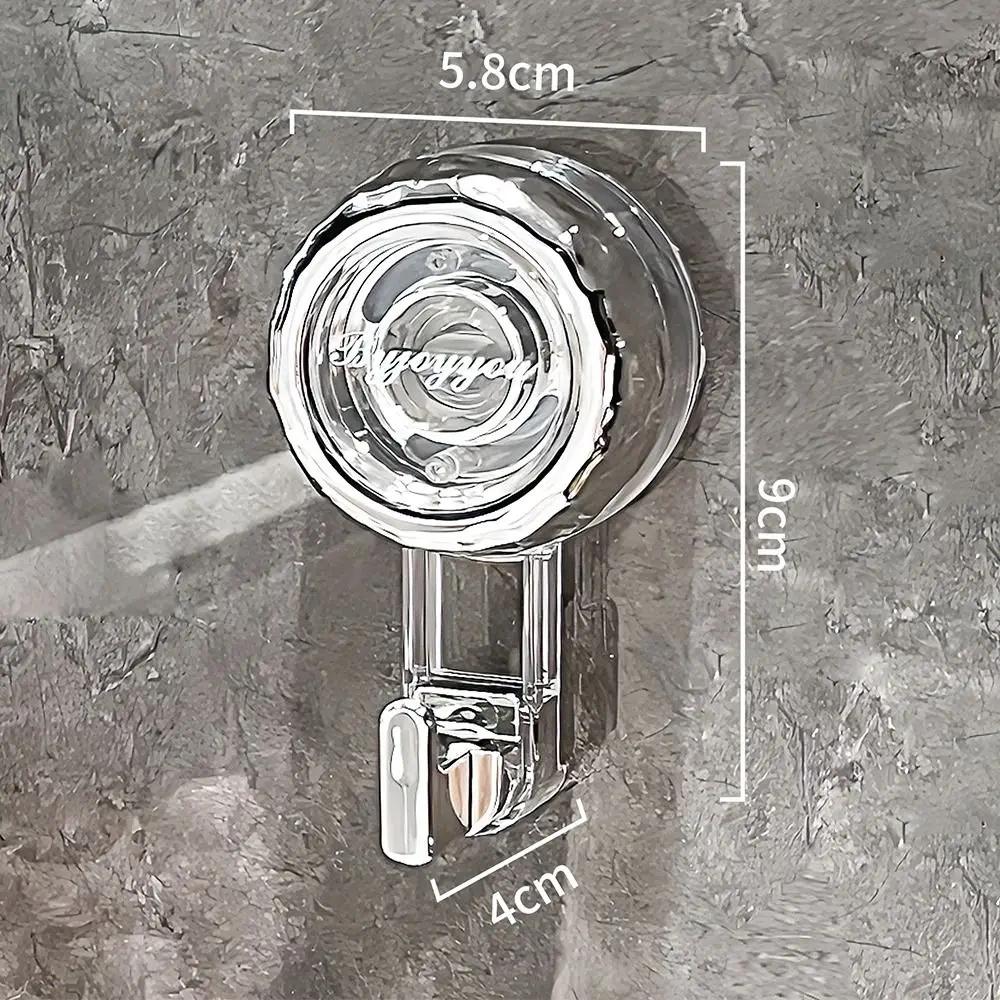 Fashion Powerful Suction Cup Hooks Vacuum Reusable Shower Hooks Heavy Duty Clothes Hook Traceless Clothes Hook