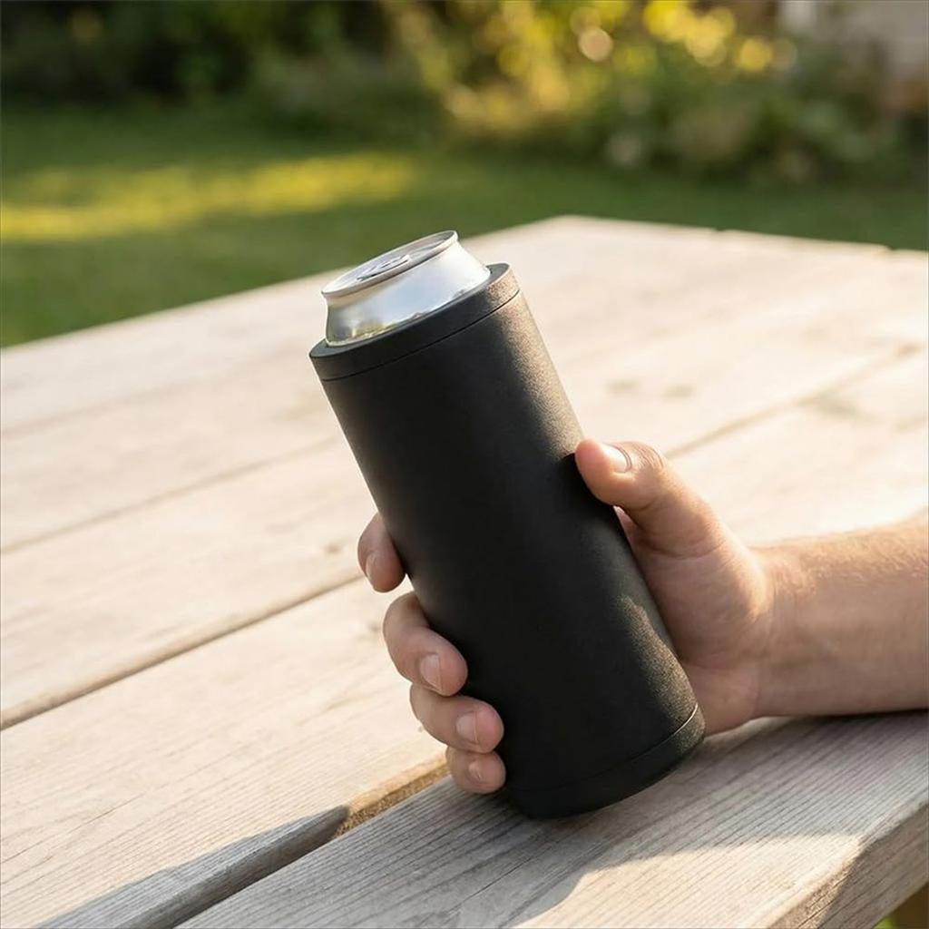 Suporte para Latas de Recarga Dupla - Sistema Ultra Chill, Manga Isolante Para Duas Latas de 12 Onças