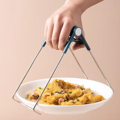 Kitchen Bowl Clip Non Slip Scalding Proof Plastic Handle Multifunctional Hot Plate Lifter