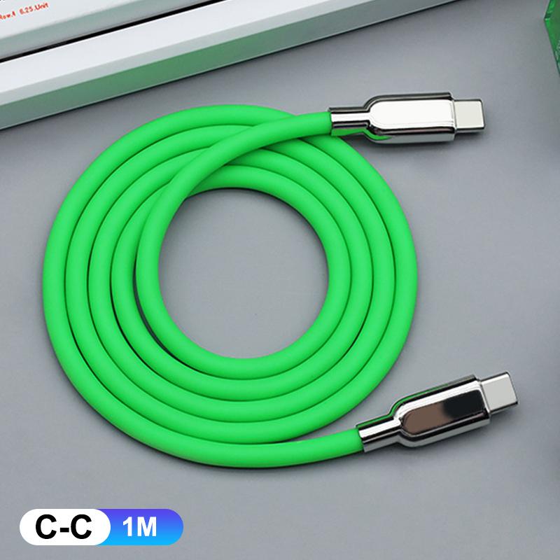 240W PD3.1 Liquid Silicone USB C Type-C Fast Charging Cable 15 16 17 S23 S24 S25 Liquid silicone data cable