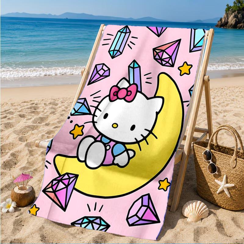 Kitty Party Beach Towel, Microfiber Beach Towel, Perfect For Pool, Beach, Travel, Home Decor Beach Party Fan Gifts