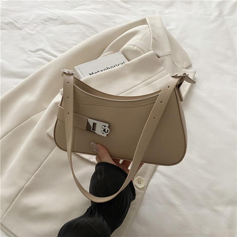 

Premium temperament crescent bag new versatile underarm bag niche commuter bag exquisite shoulder messenger bag хакі