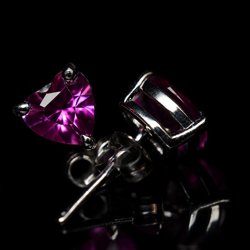 Natural Pink Ruby Earring 11.1 Ct Heart Gemstone Jewelry Gift