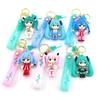 Anime Ny Hatsune Miku Nøglering Mode Smykker Harpiks Action Figurer PVC Nøglering Taske Vedhæng