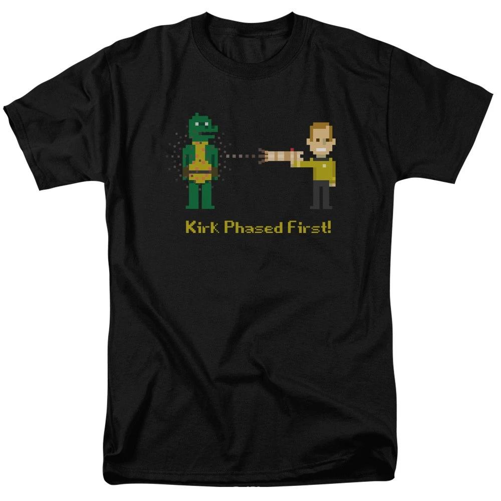 Star Trek - Kirk Phased First - Unisex Short Sleeve Children s T-shirt - Black 120