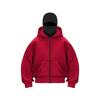 Men'S Spring Autumn Oversized Solid Color Double Hood Sweatshirt, Windproof Hooded Casual Outerwear Pullover Jacket