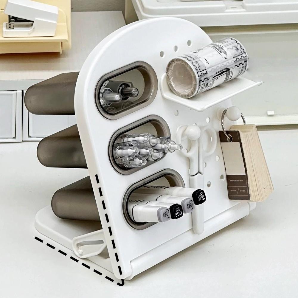 PP Hole Board Storage Rack Large Capacity Desktop Stationery Storage Rack  Students