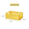 Foldable Plastic Storage Basket - Creative, Stackable Bin for Desktop, Living Room, or Refrigerator Organization