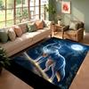2D Tiger Leopard Cheetah Lion Wolf Area Rug,Carpet Rug for Living Room Bedroom Sofa Doormat Kitchen Decor,Kid Floor Mat