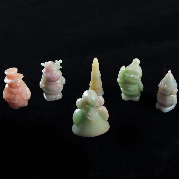 6 Styles Christmas Ornament Decoration Mold for Resin Casting Jewelry Making