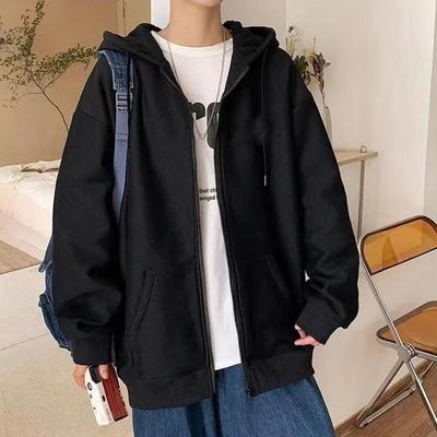 Mode Veste Homme Manteau Sweat-shirts Oversize Manches Longues Zippé Sweat à Capuche Streetwear Ample Homme Sweat à Capuche Veste Décontractée