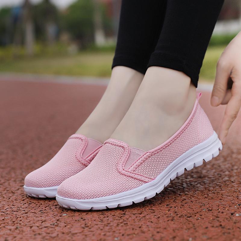 Женские ультралегкие одношаговые туфли для мам большого размера с дышащей сеткой — фото 14