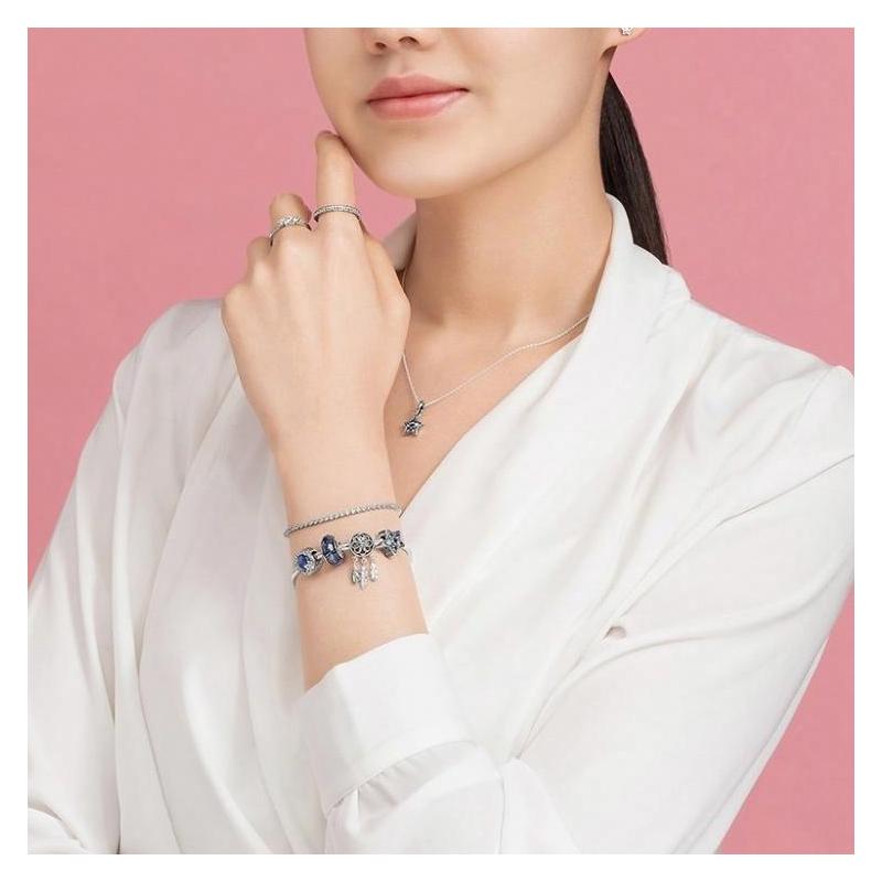 Pandora Jia Qi Rumeng 925 Silver Bracelet Set Women's Silver ZT0356