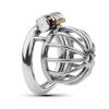 2024 New Metal Chastity Cage Male 2 Type Cock Cage Penis Ring Slave Bondage SM Sissy Gay Chastity Devices Adult Sex Toys For Men