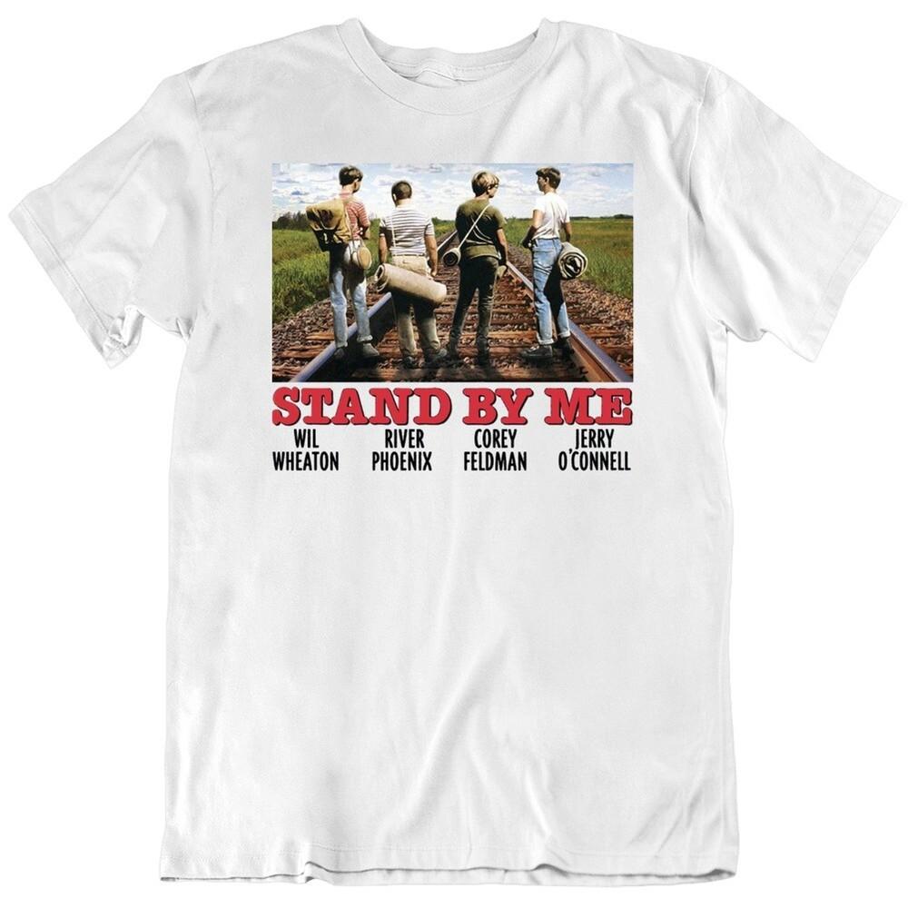 

Stand By Me 1980s Comedy Movie Train Track Poster Film Poster T Shirt Unisex T-Shirt XXXL