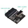 USB 3.0 19-Pin to Type-E Motherboard Front Panel USB-C Adapter Card