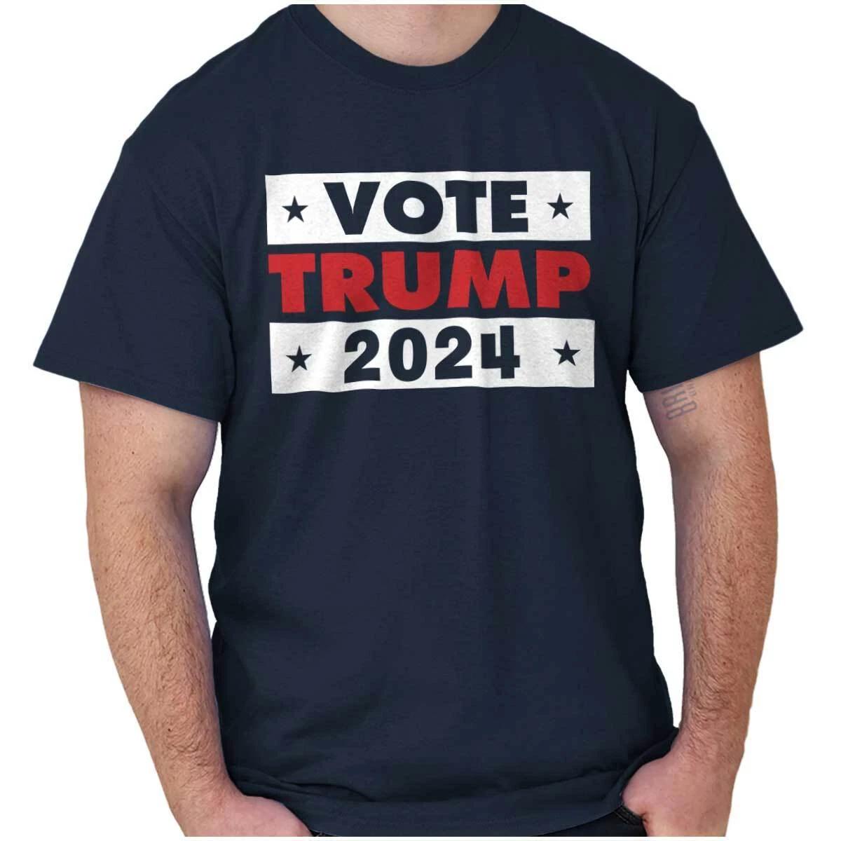 Vote Donald Trump President Campaign 2024 Womens or Mens Crewneck T Shirt Tee XXXL