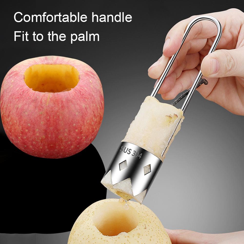 Stainless Steel Fruit Corer Remover Multifunctional Cores Seeding Remover Portable Fruit Vegetable Cores Tool Kitchen Gadgets
